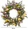 Summer Wreath 24 Inch Summer Wreaths for Front Door Artificial Flower Wreath with Daisy and Lavender for Indoor Outdoor and Easter Celebration